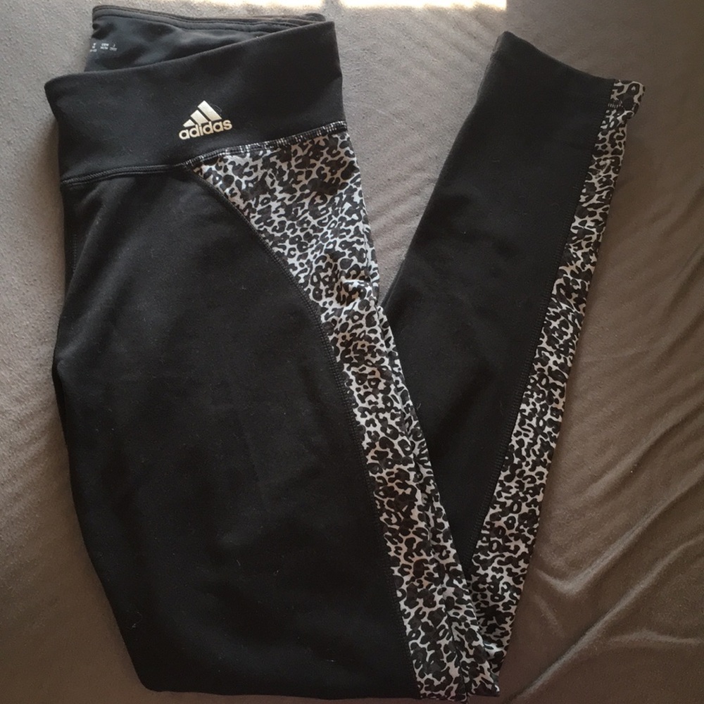black adidas climalite leggings